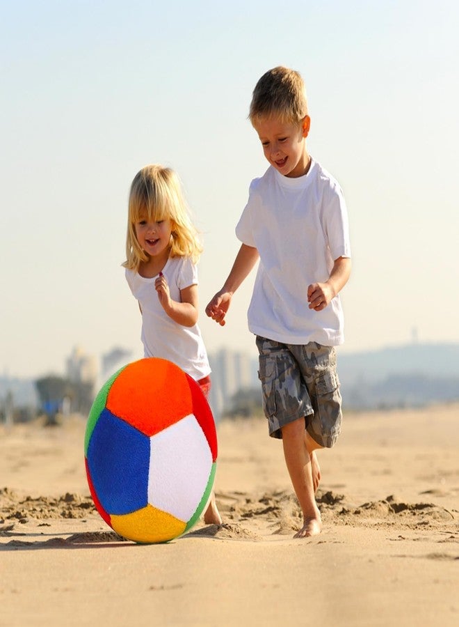 إيثيو كرة لعبة قطيفة ناعمة من إيثيو للأطفال والرضع - كرة فائقة النعومة للعب آمن وممتع (12 سم) (متعددة الألوان) عبوة من قطعتين - Image 2